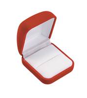 RED SOFT FLOCKED VELOUR BOX